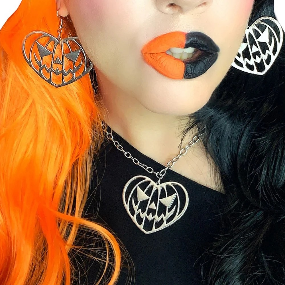 *New* Pumpkin Heart Necklace